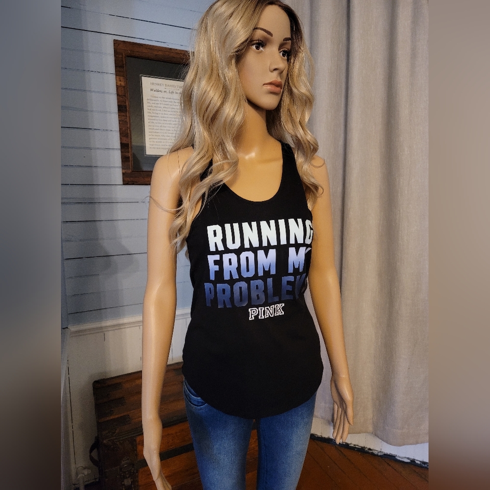 Victorias secret pink gym tank top xs